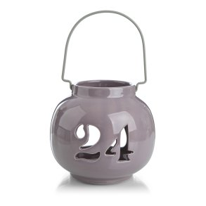 Lyslykt m/utskj�ring 24 lilla