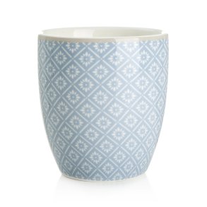 Krus Songvaar lysbl� med hvitt m�nster