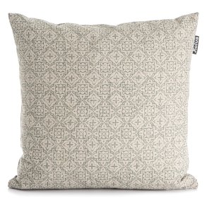 Pute m/dunfyll Maia beige m/gr�nn trykk 50x50cm