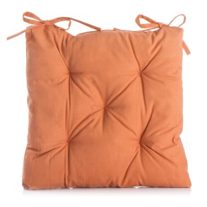 Stolpute m/knytting orange 39x39 cm