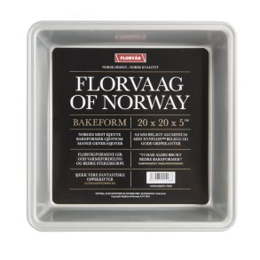 Bakeform Florv�g s�lv 20x20cm