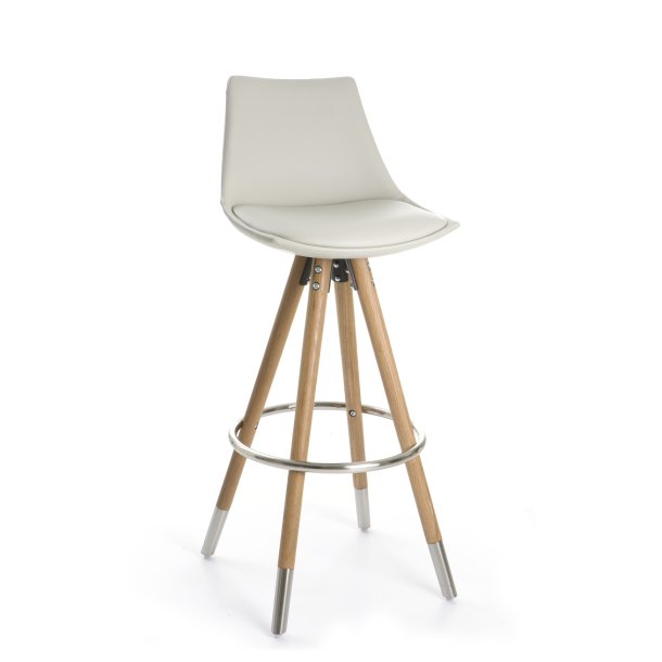 - Barkrakk beige polyester-pute eikeben