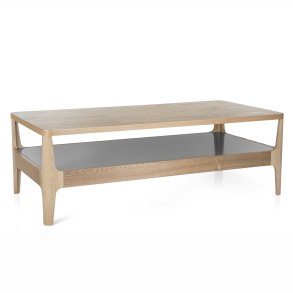 Salongbord m/magasinhylle ask 60x120cm