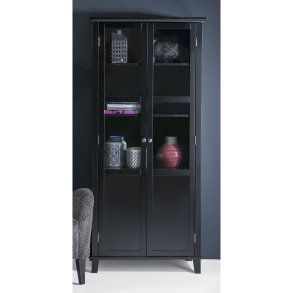 Skap m/2 d�rer sort H:176cm 