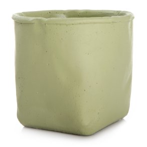 Urtepotte sement mosegr�nn H:12,5cm