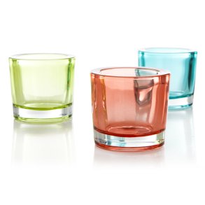 Telysglass 3pk gr�nn/orange