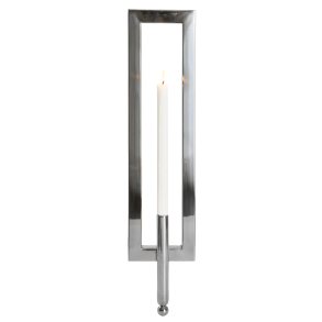 Lysestake for vegg s�lv H:59cm