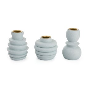 Lysestaker s/3 i PVC boks lys bl� 