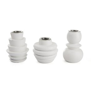 Lysestaker s/3 i PVC boks hvit