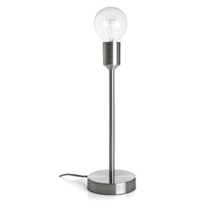 Lampefot i krommet st�l 