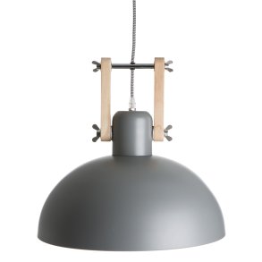 Taklampe i metall gr� 