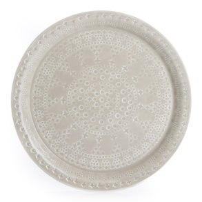 Lysfat/serveringsfat rundt �:35 beige 