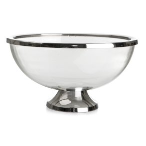 Bolle glass m/s�lvkant liten