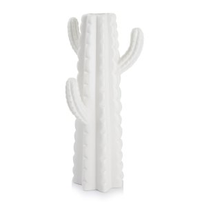 Vase Kaktus i porselen hvit H:27,5cm