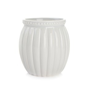 Potte i rillem�nster gr� H:11