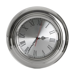 Veggklokke i rustfritt st�l �:43 