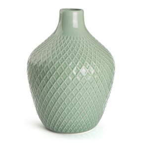 Urne Retro m/rutem�nster gr�nn 40cm