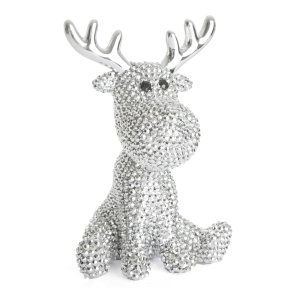 Reinsdyr sittende s�lv m/