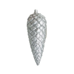 Dekorkongle s�lv polyresin H:16