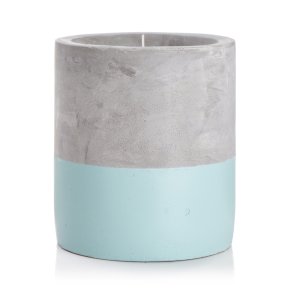 Sementpotte m/lys �:13 H:15cm mint