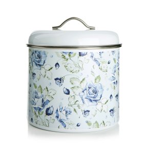 Boks Songvaar Bl� blomstret H:20 �:18cm