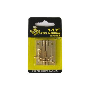 Hengsle 3x4cm messingfarget st�l