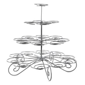 Muffinstativ 3 etg gr�tt til 23 muffin Z Collection