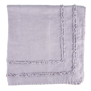 Duk Adele 90x90 lys lilla m/ruflekant 100% lin