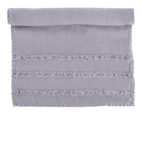 L�per Adele 45x150 lys lilla m/ruflekant 100% lin