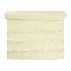 L�per Adele dus gul m/ruflekant 45x150 cm