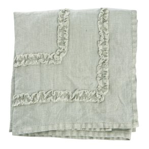 Duk Adele dus gr�nn m/ruflekant 90x90 cm