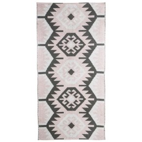 Rye damask rosa/gr� 70x140cm