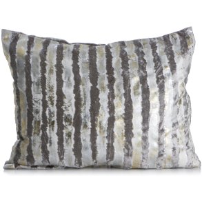 Pute m/dunfyll s�lvstriper m/gull innslag 40x50cm