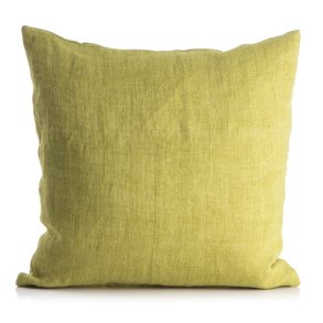 Putetrekk Olivia 100% lin limegr�nn 50x50cm