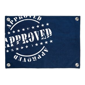 Spisebrikke Florida Approved bl� og hvit 33x48 cm