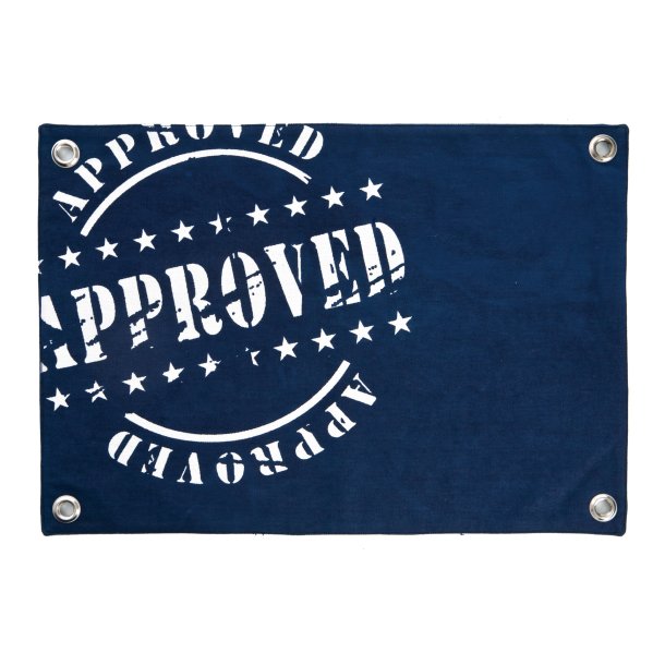 Spisebrikke Florida Approved bl og hvit 33x48 cm