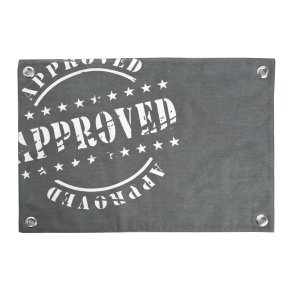 Spisebrikke Florida Approved gr� og hvit 33x48 cm