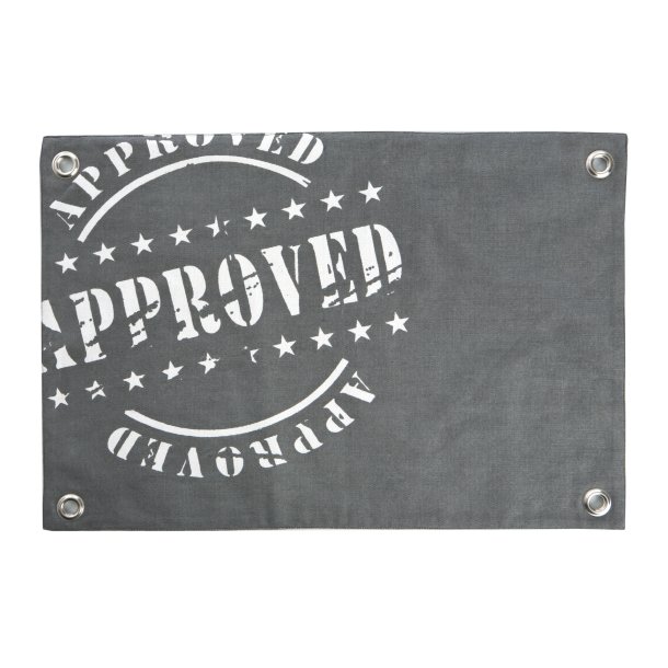 Spisebrikke Florida Approved gr og hvit 33x48 cm