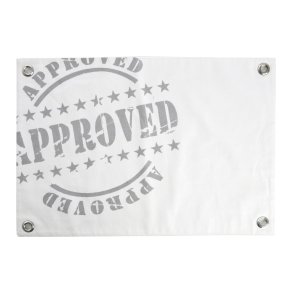 Spisebrikke Florida Approved hvit og gr� 33x48 cm