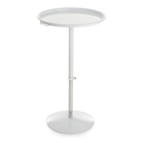 Bord m/hev senk funksjon hvit /st�l �:44 H:53-75cm