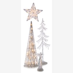 Reservep�re 5pk til 35 lys ,476W akryl kjegle/stjerne