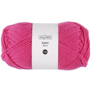 Ullgarn Lauri rosa 100 g