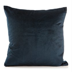 Pute Eline bl� velour 45x45 cm