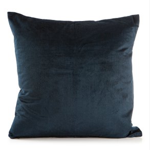 Pute Eline bl� velour 45x45 cm