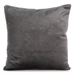 Pute Eline gr� velour 45x45 cm