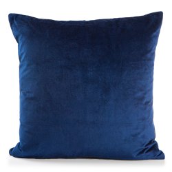 Pute Eline marinebl� velour 45x45 cm