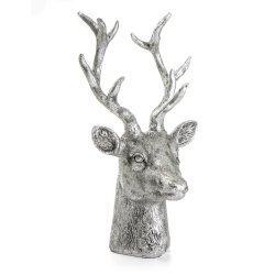 Dekorfigur Lodge reinsdyrhode s�lv 22 cm
