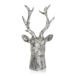 Dekorfigur Lodge reinsdyrhode s�lv 22 cm