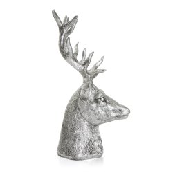 Dekorfigur Lodge reinsdyrhode s�lv 22 cm