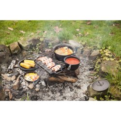 Kokesett for b�lpanne 7 deler sort st�pejern